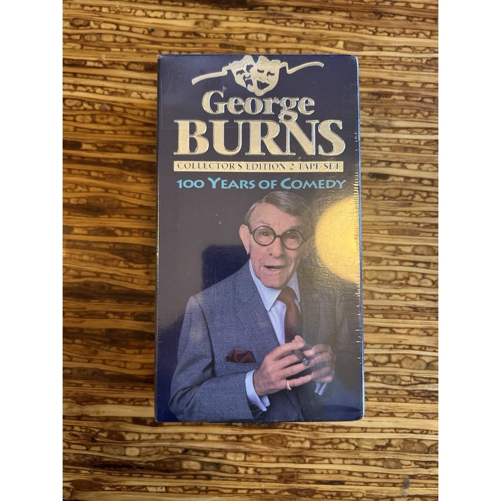 George Burns 100 Years of Comedy VHS Collector's Edition 2 Tape Set 1995 Sealed